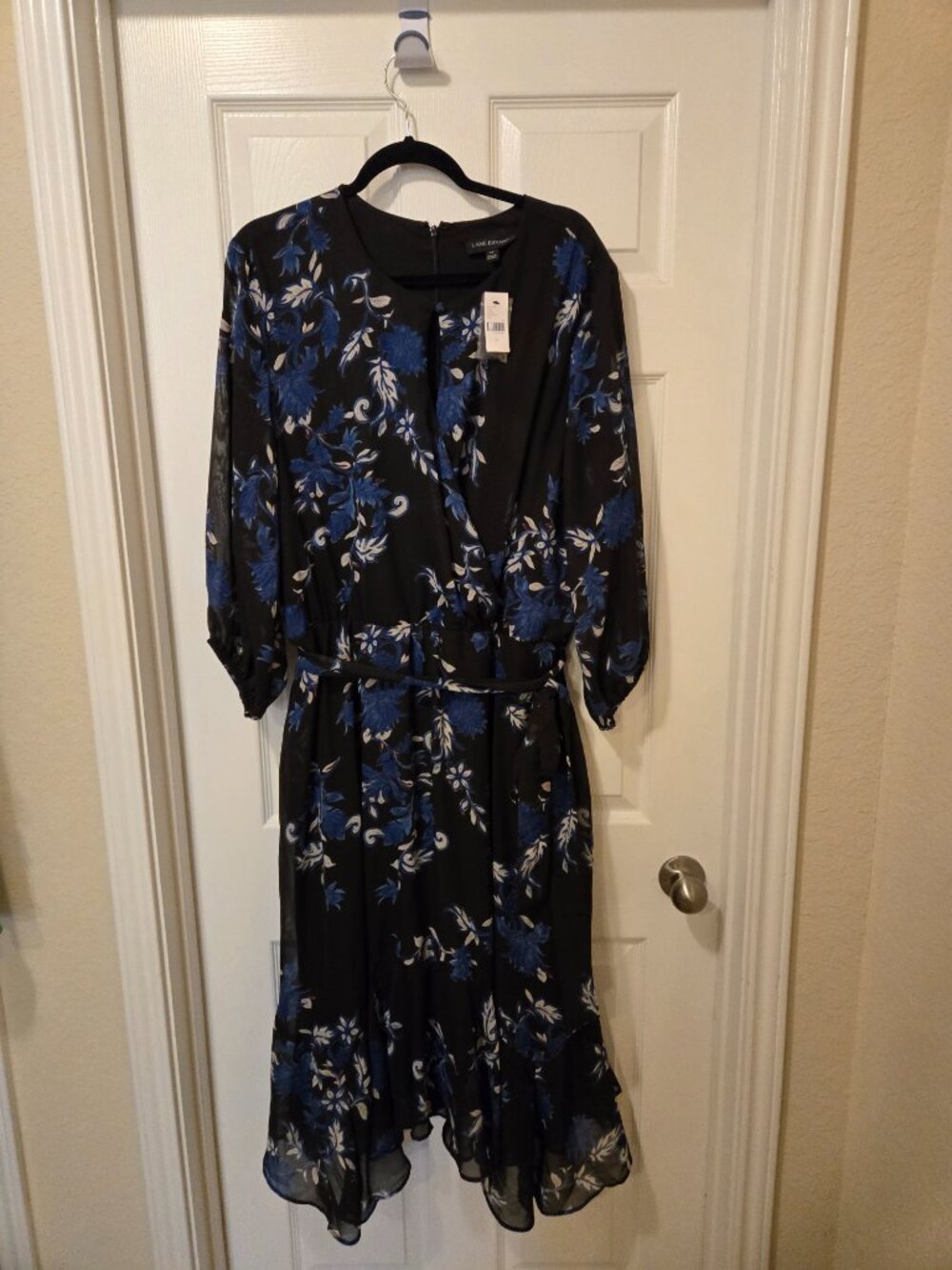 Lane Bryant black and blue dress size 22 new with tags - Picture 4 of 15